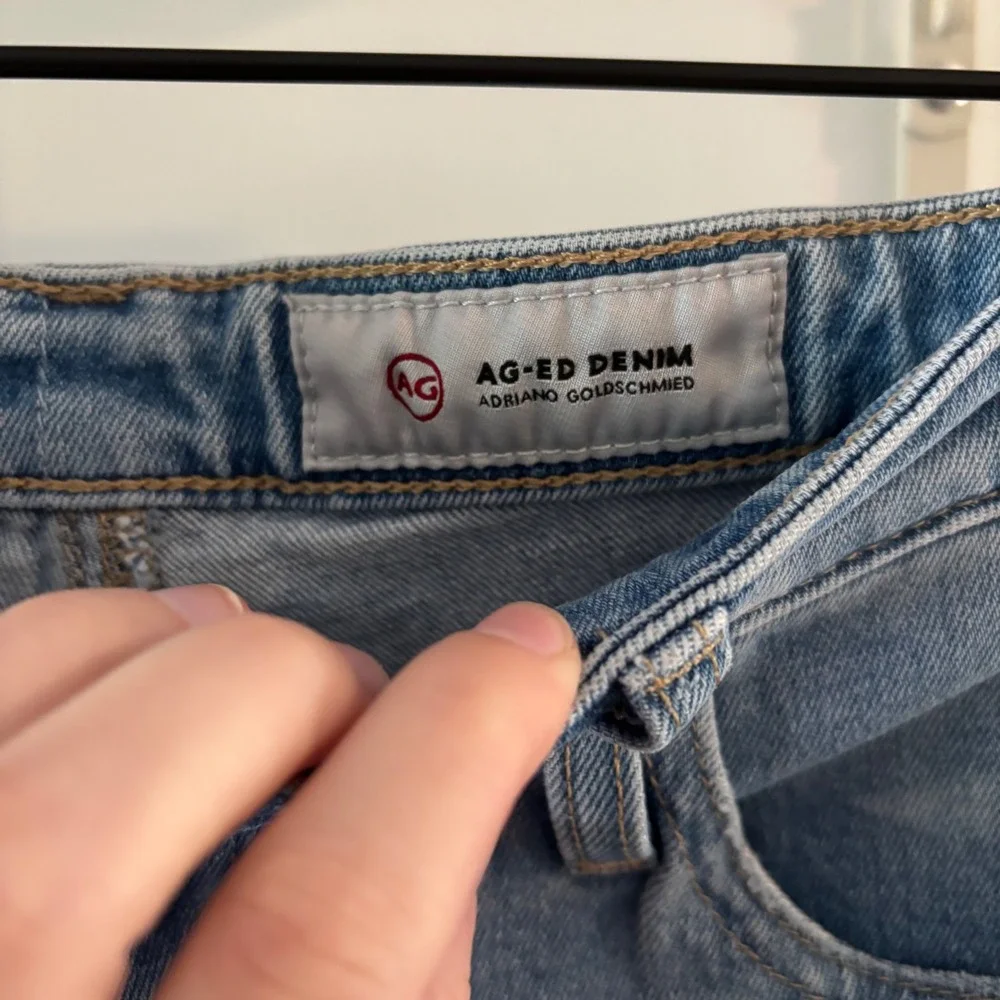 AG Adriano Goldschmied Denim‎ Jeans Womens Light Wash Frayed Hem Cropped